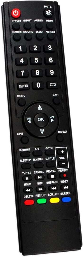 0118020315 Replacement Remote Control Compatible with TEAC LED TV LEDV26U83HDR