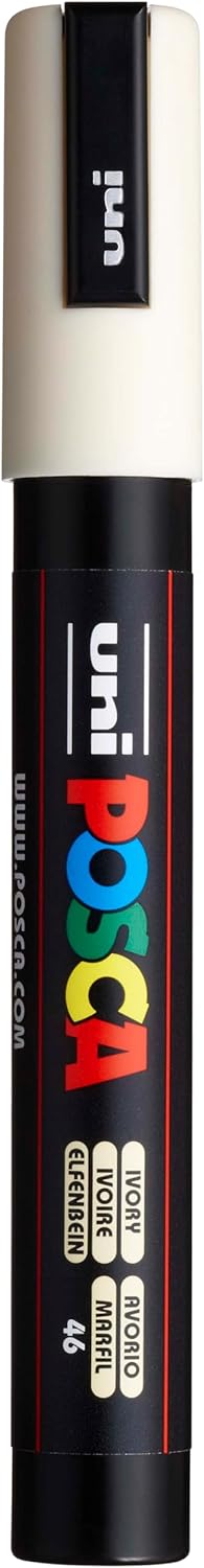 Uni-Ball Posca Medium Bullet Tip Marker - Ivory