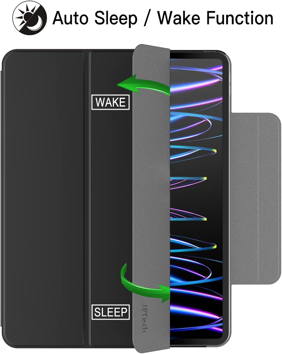 Magnetic Case for iPad Pro 12.9 Inch 2021/2020/2018 Model, Support Apple Pencil - Image 7