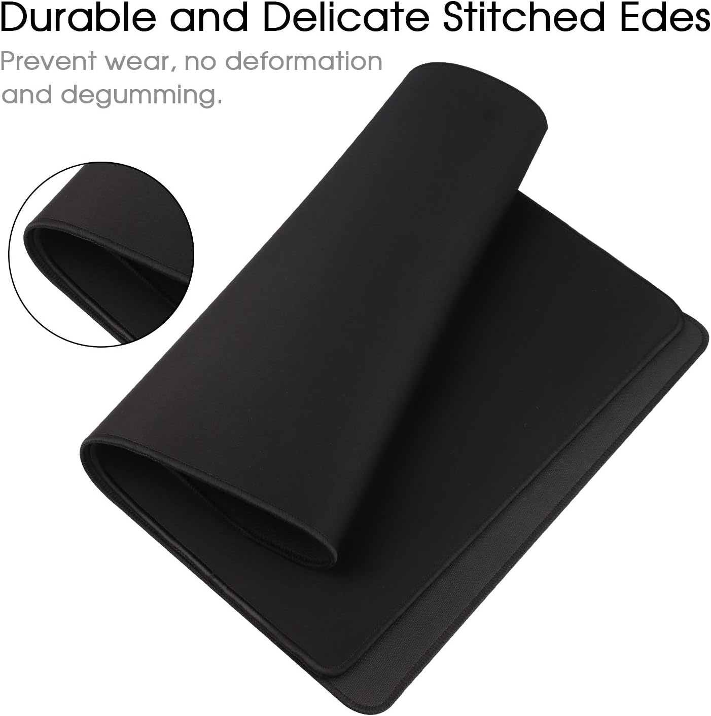 Gaming Mouse Mat/Mouse Pad 900 x 400mm | XXL Mouse pad | (90x40CM Black) - Image 3