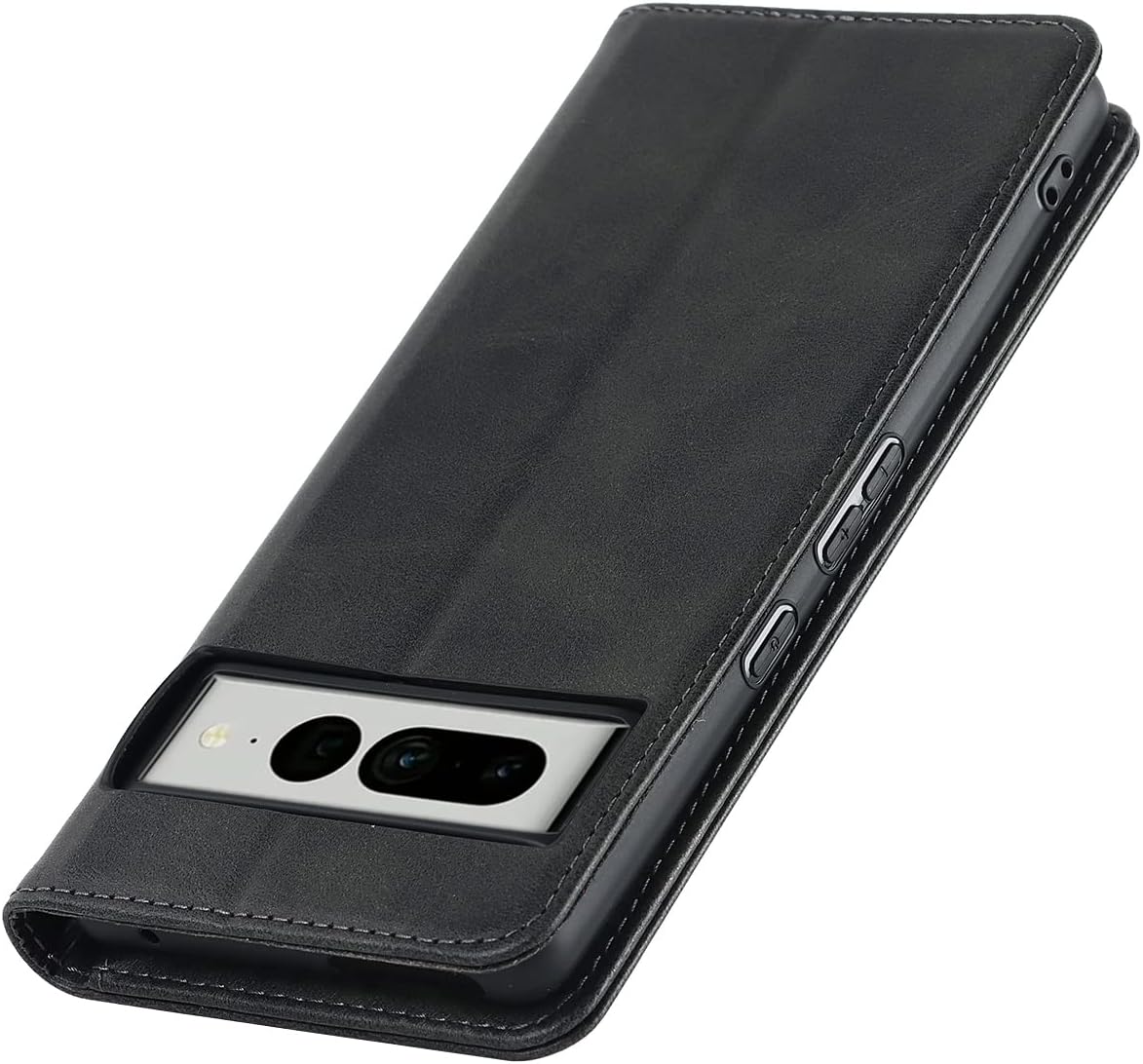 For Google Pixel 7 Pro Cowhide Pattern PU Leather Flip Magnetic Kickstand Case - Image 6