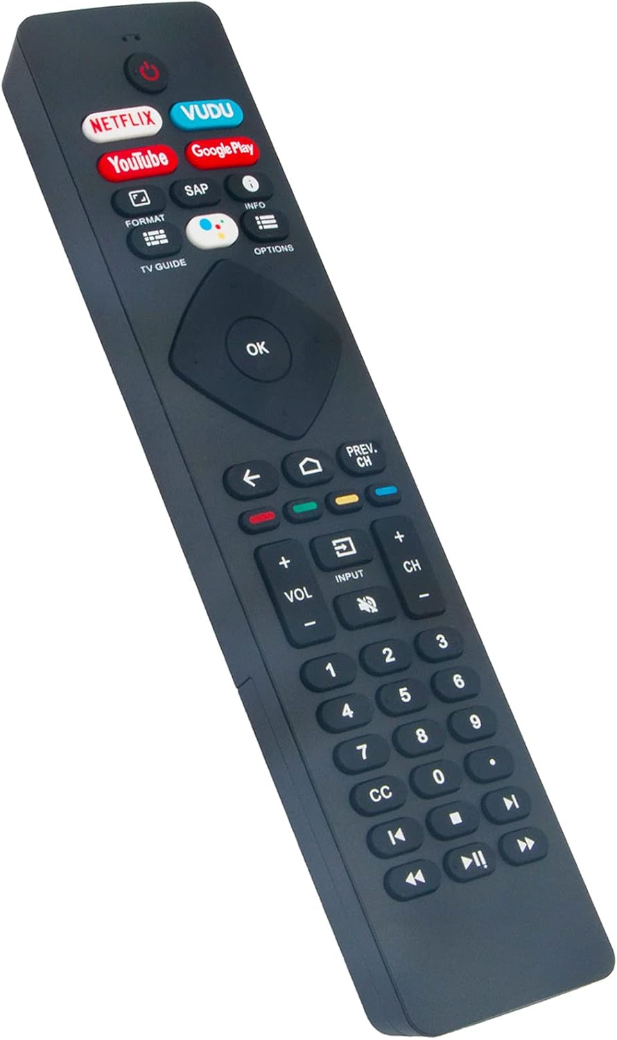 NH800UP Voice Remote Replacement for Philips 5704 5604 Series LED Android TV - Image 2