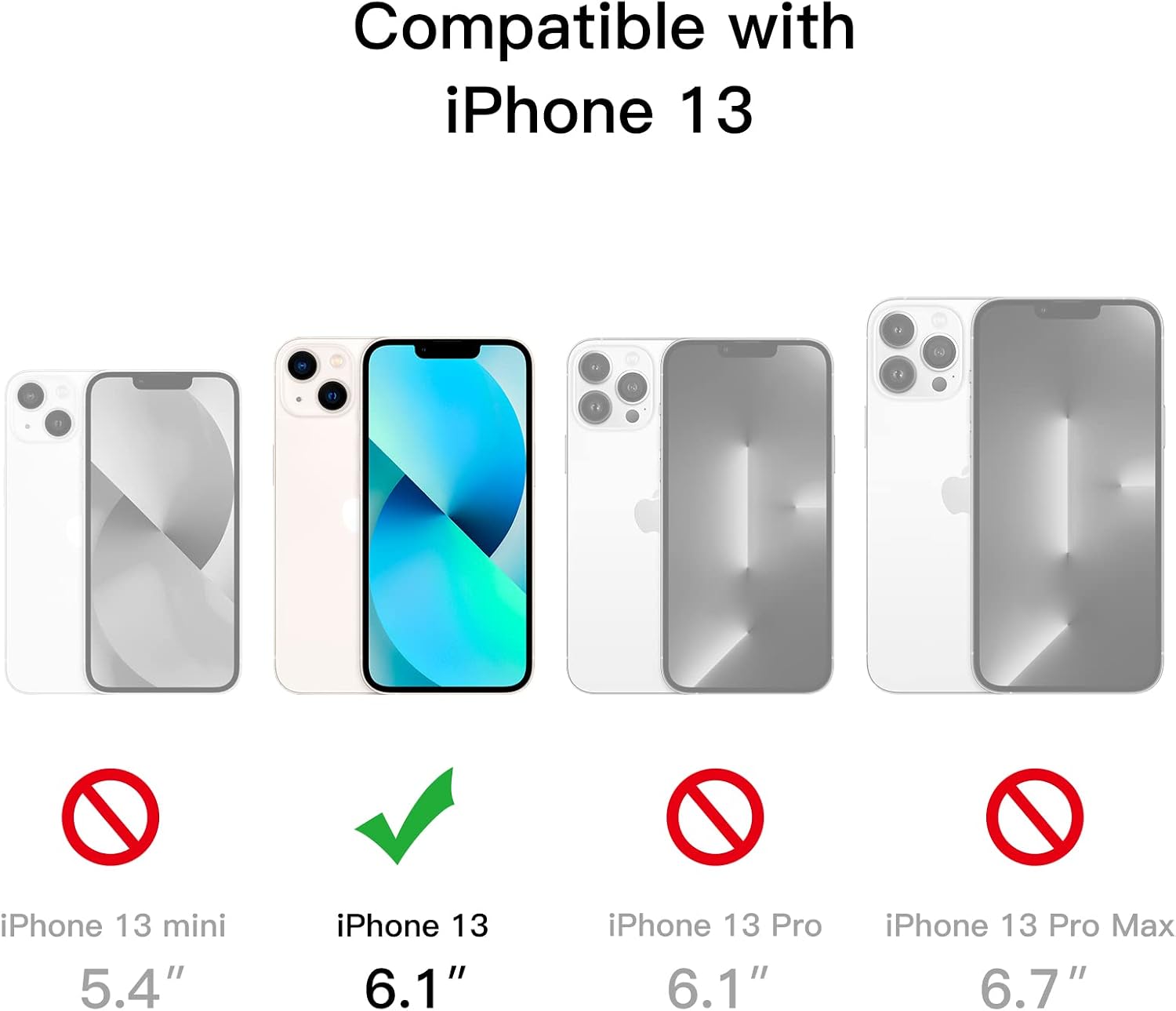 Ultra Slim (0.35mm Thin) Case for iPhone 13, 6.1-Inch (Black) - Image 2