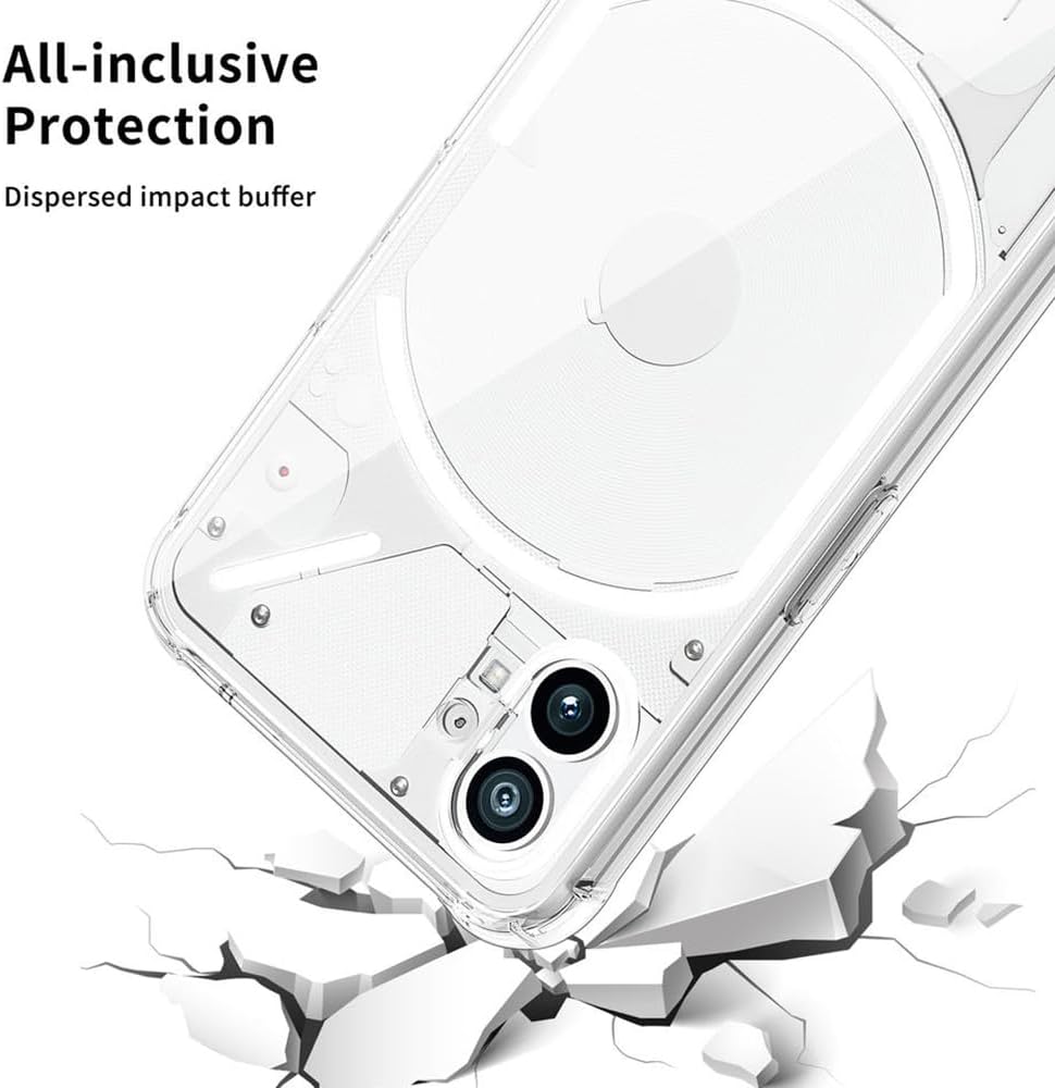 Nothing Phone 2, Ultra Thin Shockproof Protective Clear Case - Image 2