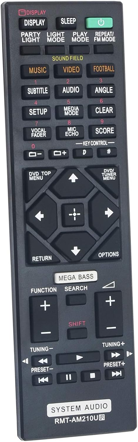 New RMT-AM210U Replacement Remote Control for Sony Home Audio System SHAKE-X30D - Image 2
