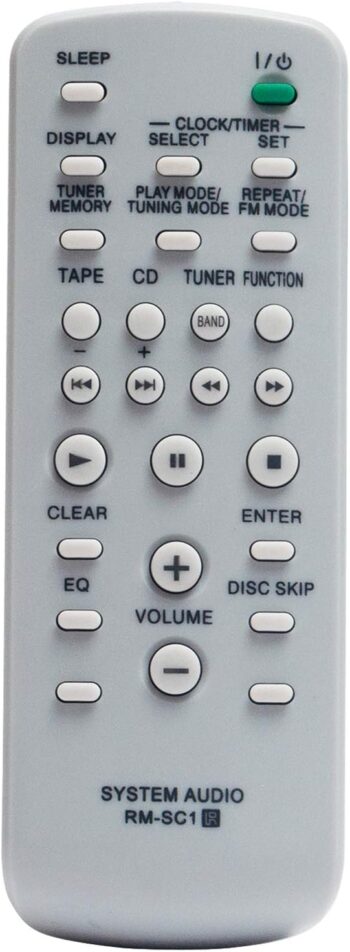 RM-SC1 Remote fit for Sony Mini Hi-Fi Component System MHC-GX750 MHC-GX450