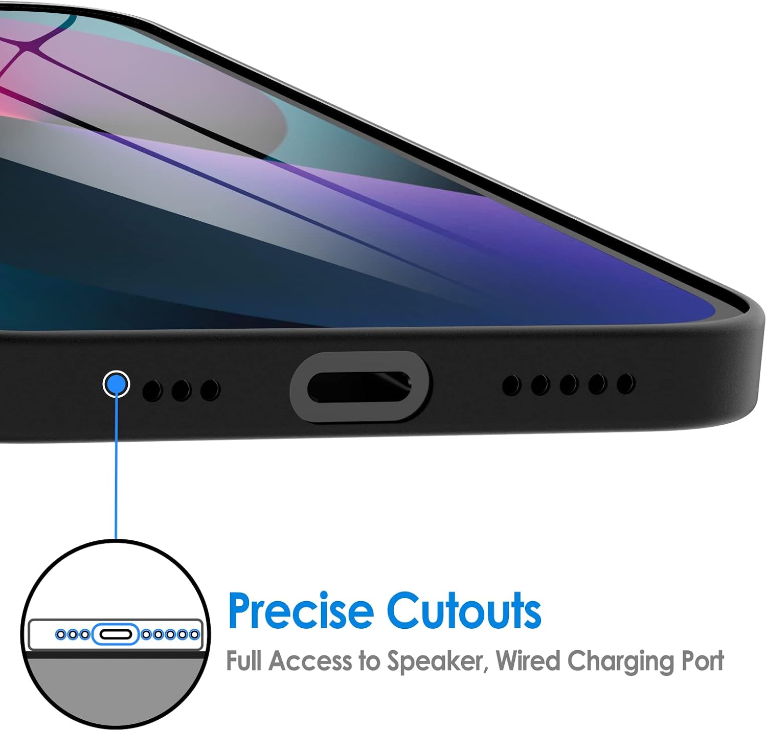 Ultra Slim (0.35mm Thin) Case for iPhone 13, 6.1-Inch (Black) - Image 7