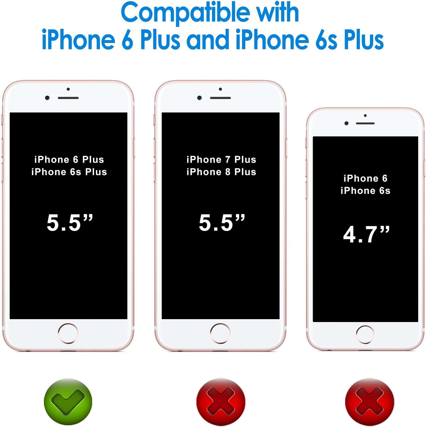 For iPhone 6 Plus/6s Plus 5.5-Inch, Shockproof Anti-Scratch Clear Back Case - Image 2