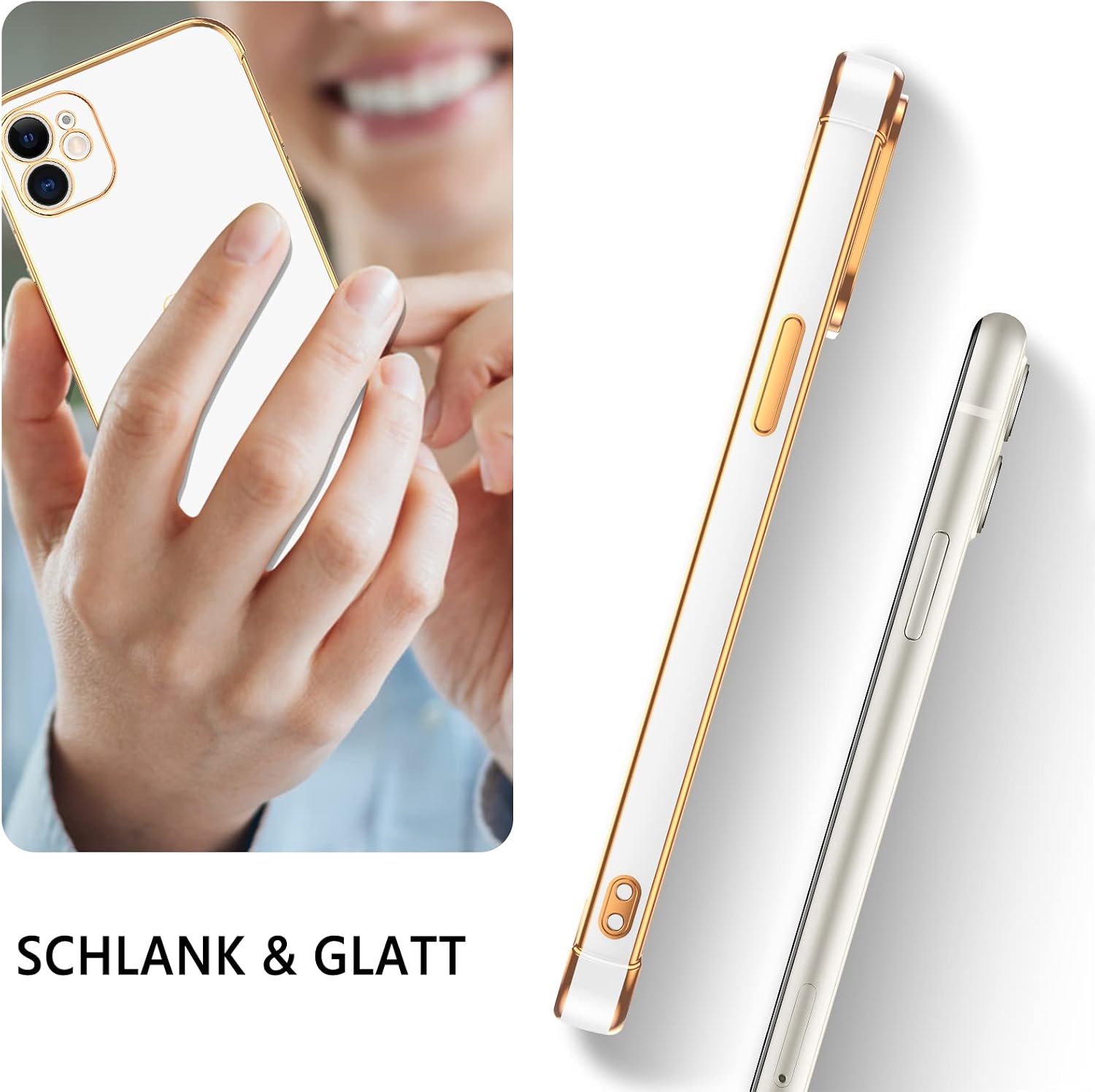 Case for iPhone 11, Soft TPU Camera Protection & Shock Protection - White - Image 8