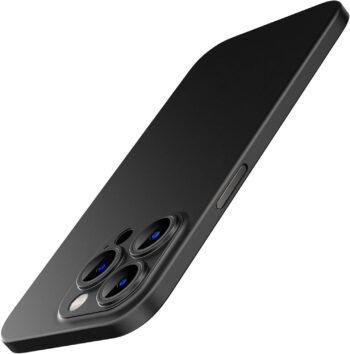 Ultra Slim (0.35mm Thin) Case for iPhone 14 Pro 6.1", Camera Lens Cover (Black)