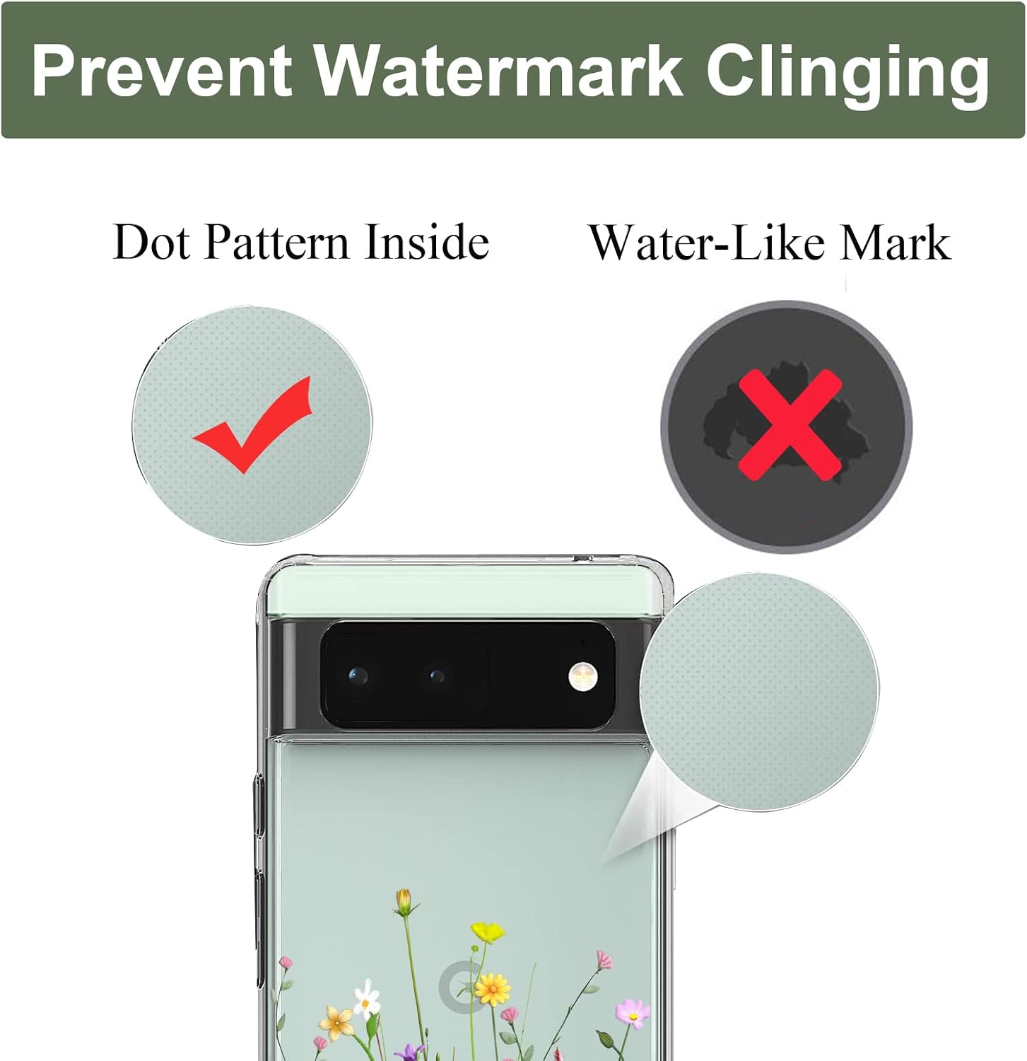 Slim Embossed Shock Absorption Protective Back Case for Pixel 6a 5G 6.1 inch - Image 8