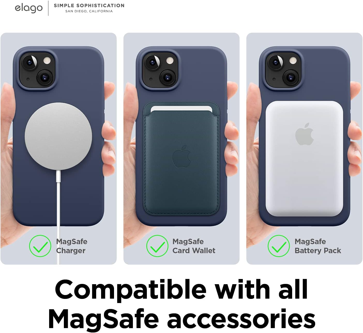 Premium Silicone Magnetic Silicone Case Compatible with iPhone 13 (6.1") - Image 4