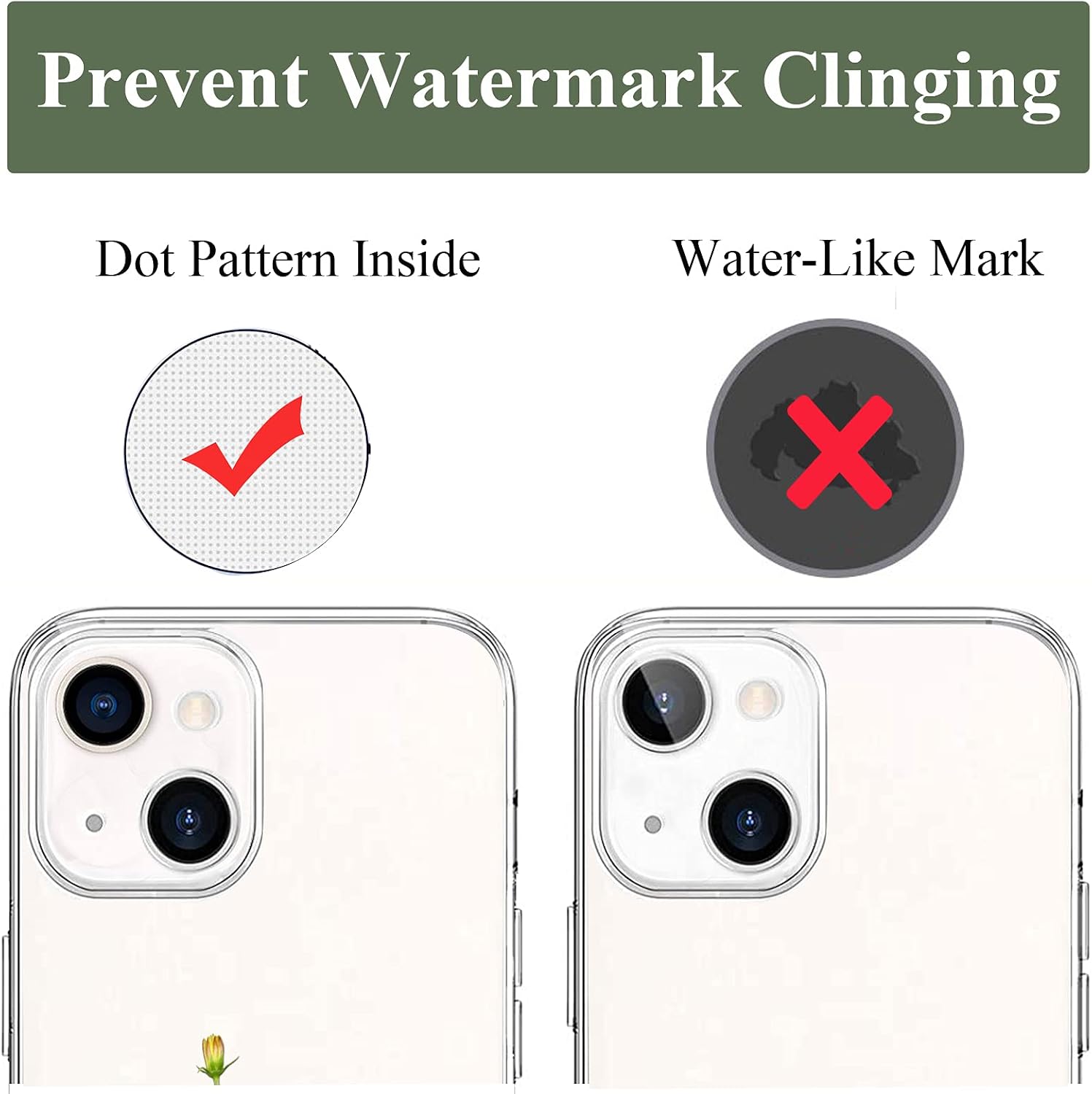 For iPhone 13 Mini Embossed Slim Protective 5.4 Inch Clear Case - Image 8