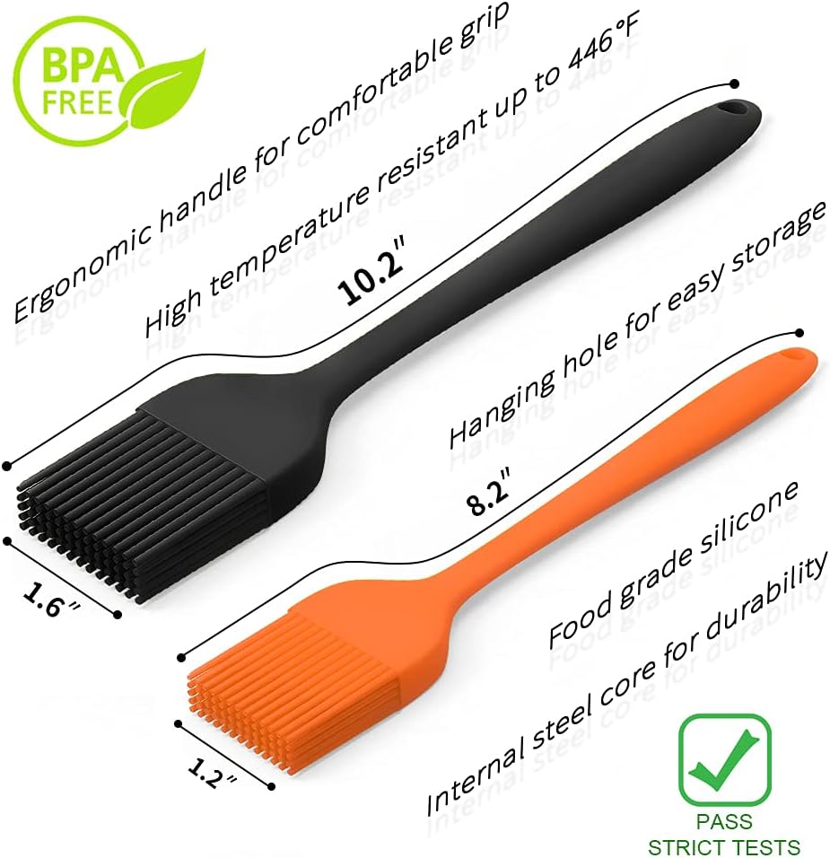 Silicone Basting Pastry Brush - Cooking Brush for Oil Sauce Butter Marinades - Image 2