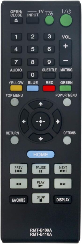 New RMT-B109A RMT-B110A Replacement Remote Control Suit for Sony Blu-ray Disc