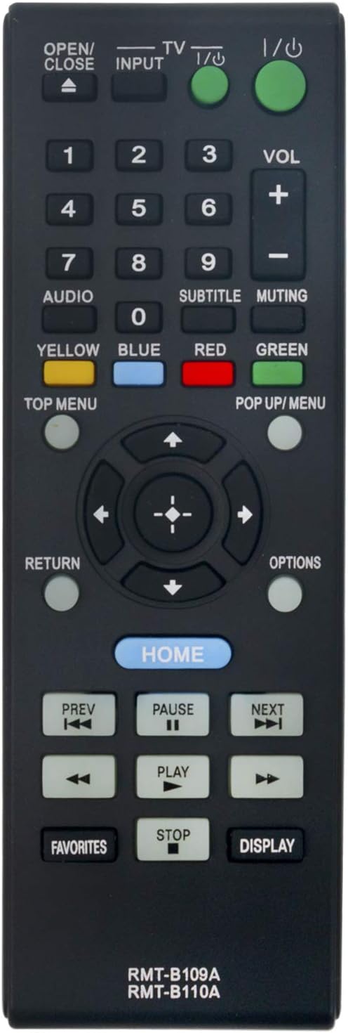 New RMT-B109A RMT-B110A Replacement Remote Control Suit for Sony Blu-ray Disc