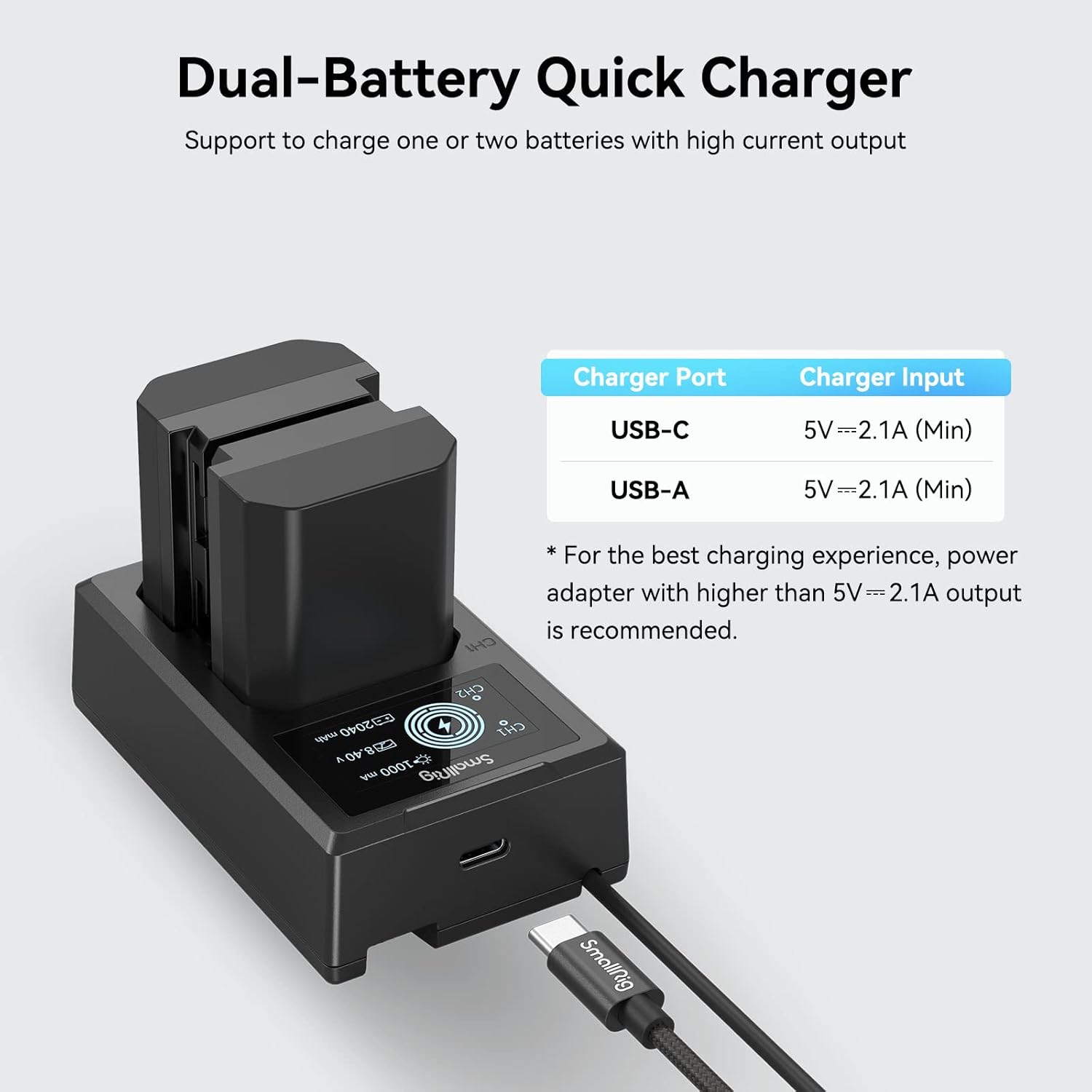 Replacement Camera Batteries & LCD Display Charger Set for Sony A7R IV - Image 5