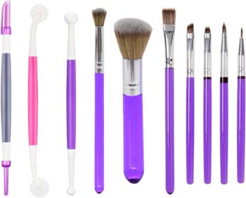 10 Pieces Cake Baking Brushes Food Paint Brush, for Cookie Chocolate Sugar