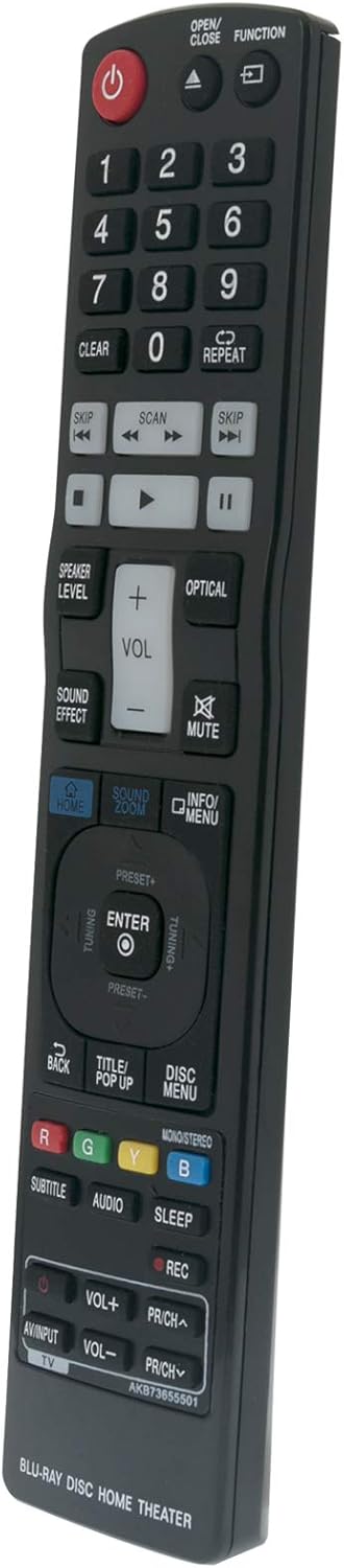 New AKB73655501 Replacement Remote Control fit for LG Smart Blu-ray Home Theater - Image 5