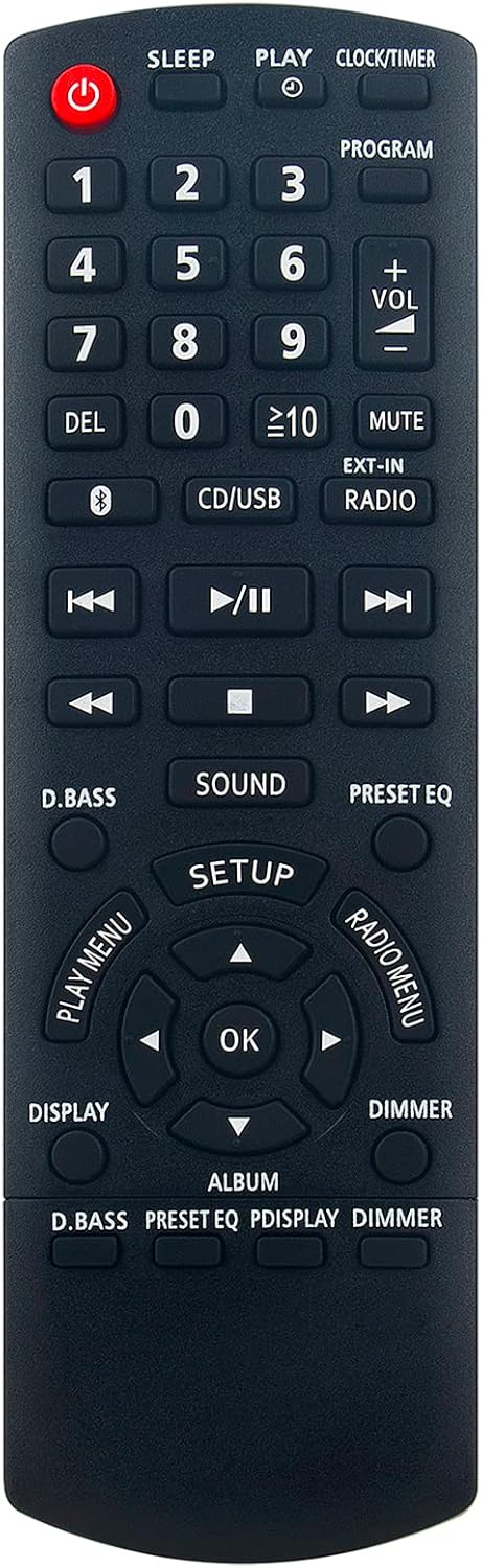 Replacement Remote fit for Panasonic CD Stereo System SC-PMX92 - Image 3