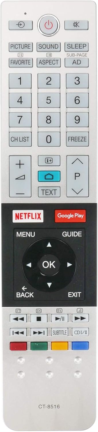 New CT-8516 Replacement Remote Control fit for Toshiba HDMI LED LCD TV 49U9750