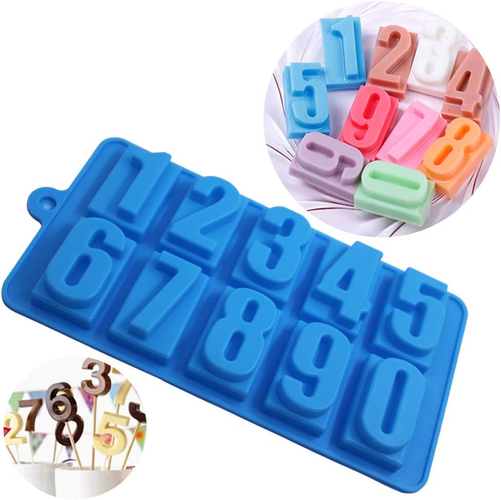 4 Pcs Silicone Numbers Alphabets Trays Molds, 26 Letters & Numbers Candy Mould - Image 8