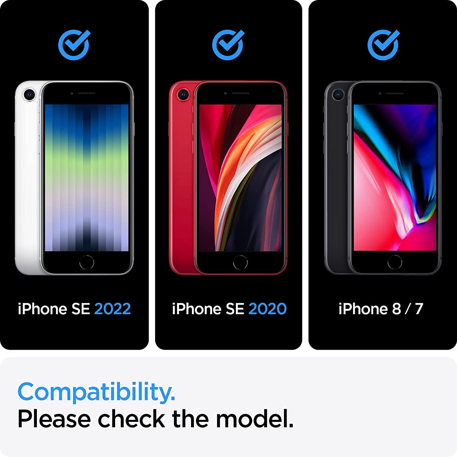 Crystal Case Cover for iPhone SE3/SE2/7/8 (4.7") - Ultra Clear Slim TPU Bumper - Image 2