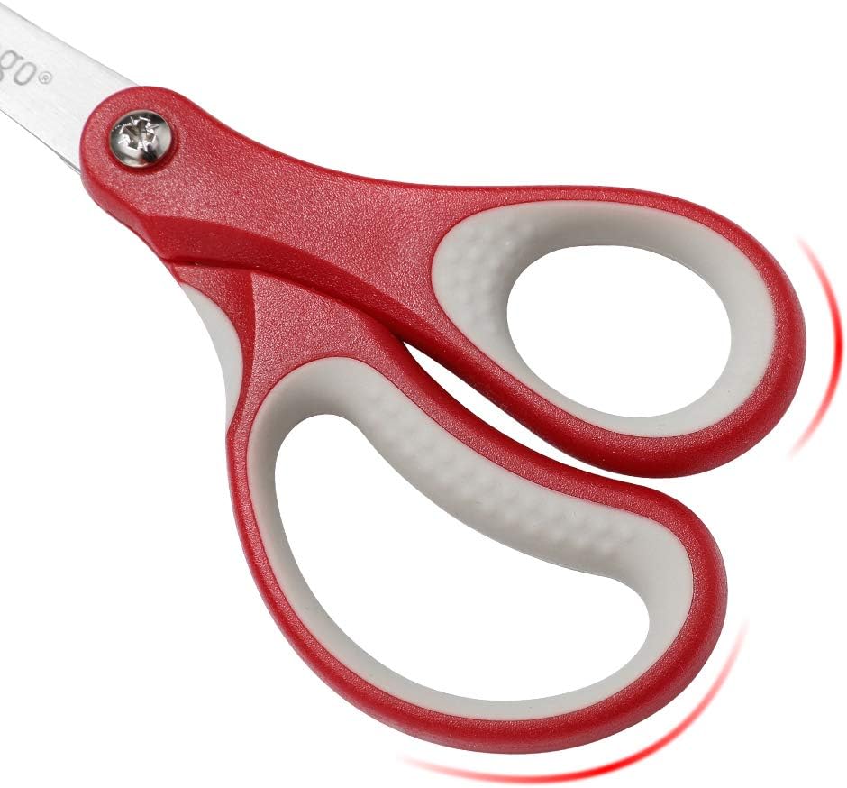 5" Left and Right Handed Kids Scissors, Safety Blunt Tip Scissors 3 Pack - Image 4
