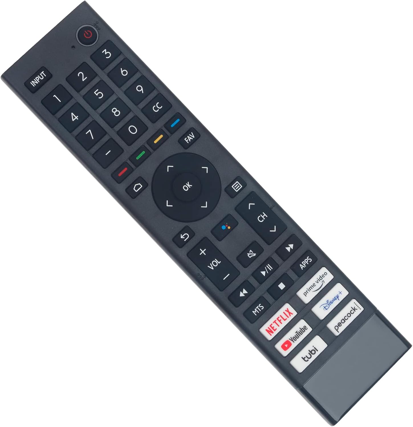 ERF3J80H Replacement Voice Remote fit for Hisense 4K UHD Android Smart TV U6G - Image 4