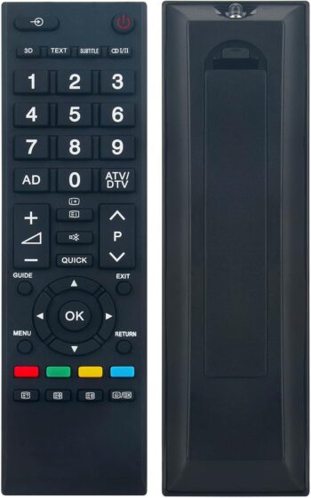 CT90437 Replacement IR Remote Control for Toshiba TV 40L5333 50L533