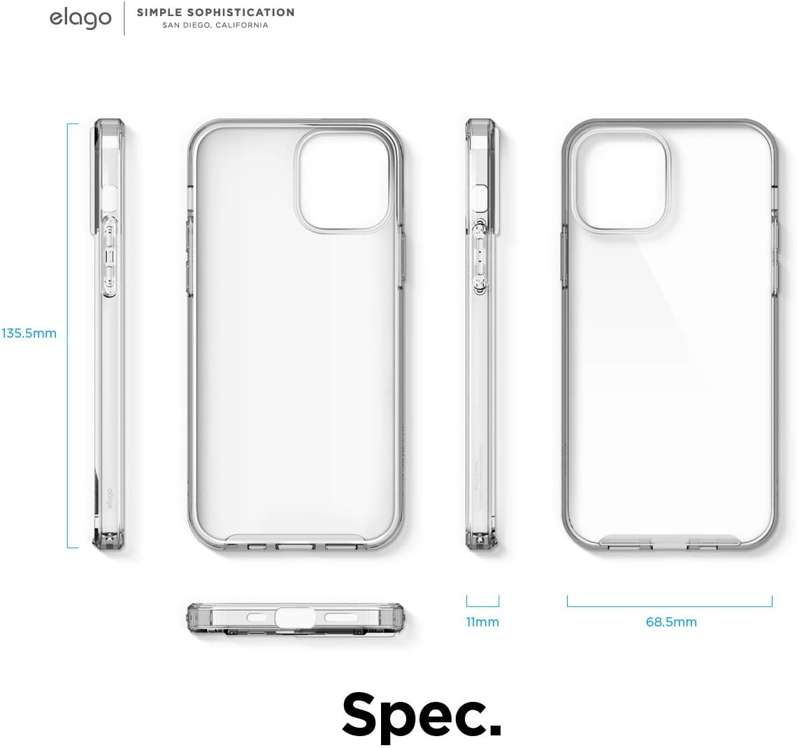 For iPhone 12 Mini (5.4"), Durable PC Back, Flexible Bumper Shockproof Case - Image 8