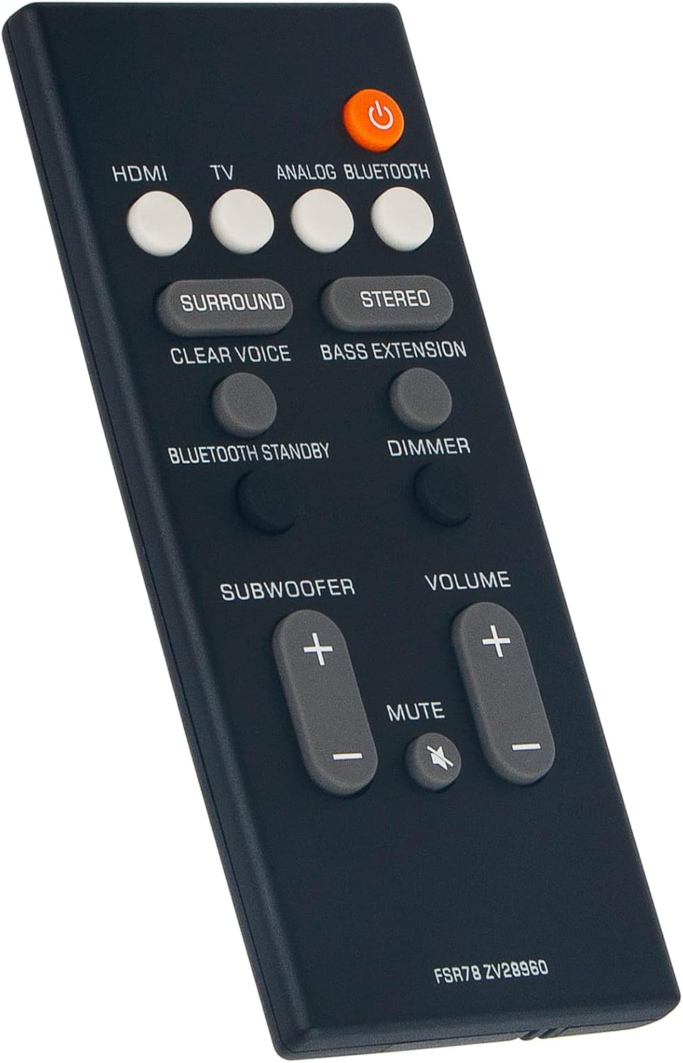 FSR78 ZV28960 Replacement IR Remote Control for Yamaha Sound Bar ATS-1060 - Image 3