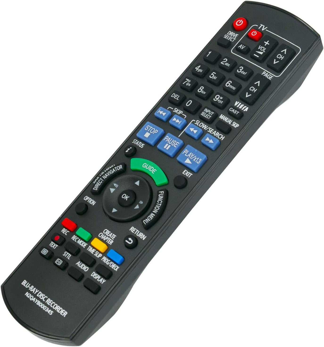 New N2QAYB000345 Remote Control for Panasonic Diga Blu-ray Disc Recorder - Image 3