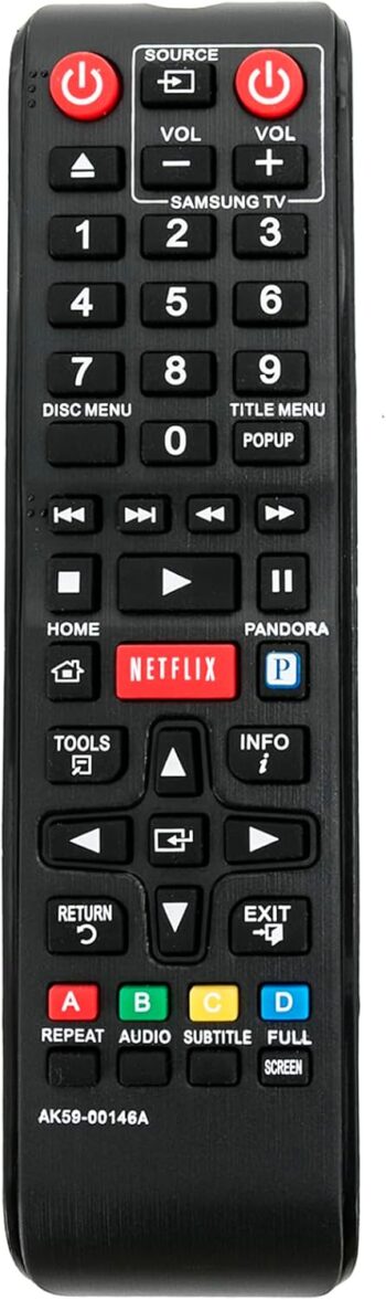 Replacement Remote Compatible with Samsung Blu-Ray DVD Player