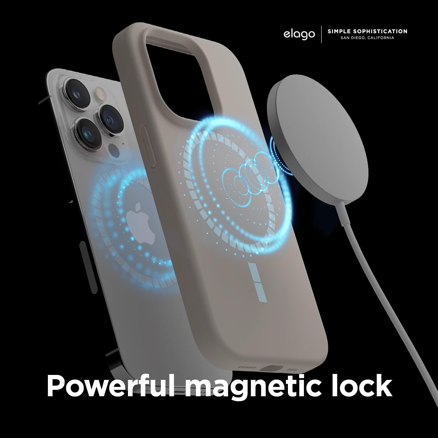 For iPhone 14 Pro (6.1"), Premium Liquid Silicone Protective Case (Stone) - Image 5