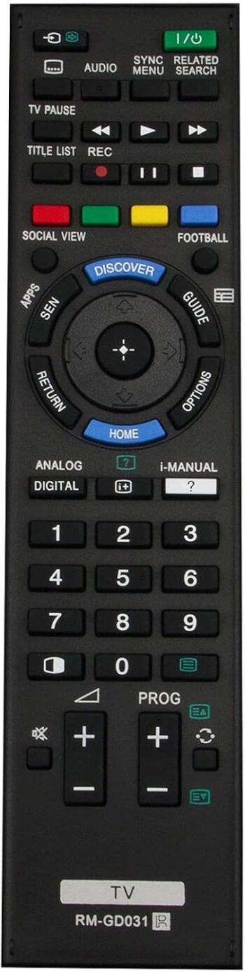 New RM-GD031 RMGD031 Replacement Remote Control for Sony Bravia TV KDL-40W600B