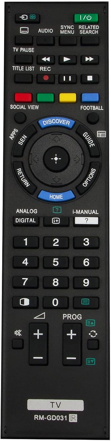 New RM-GD031 RMGD031 Replacement Remote Control for Sony Bravia TV KDL-40W600B