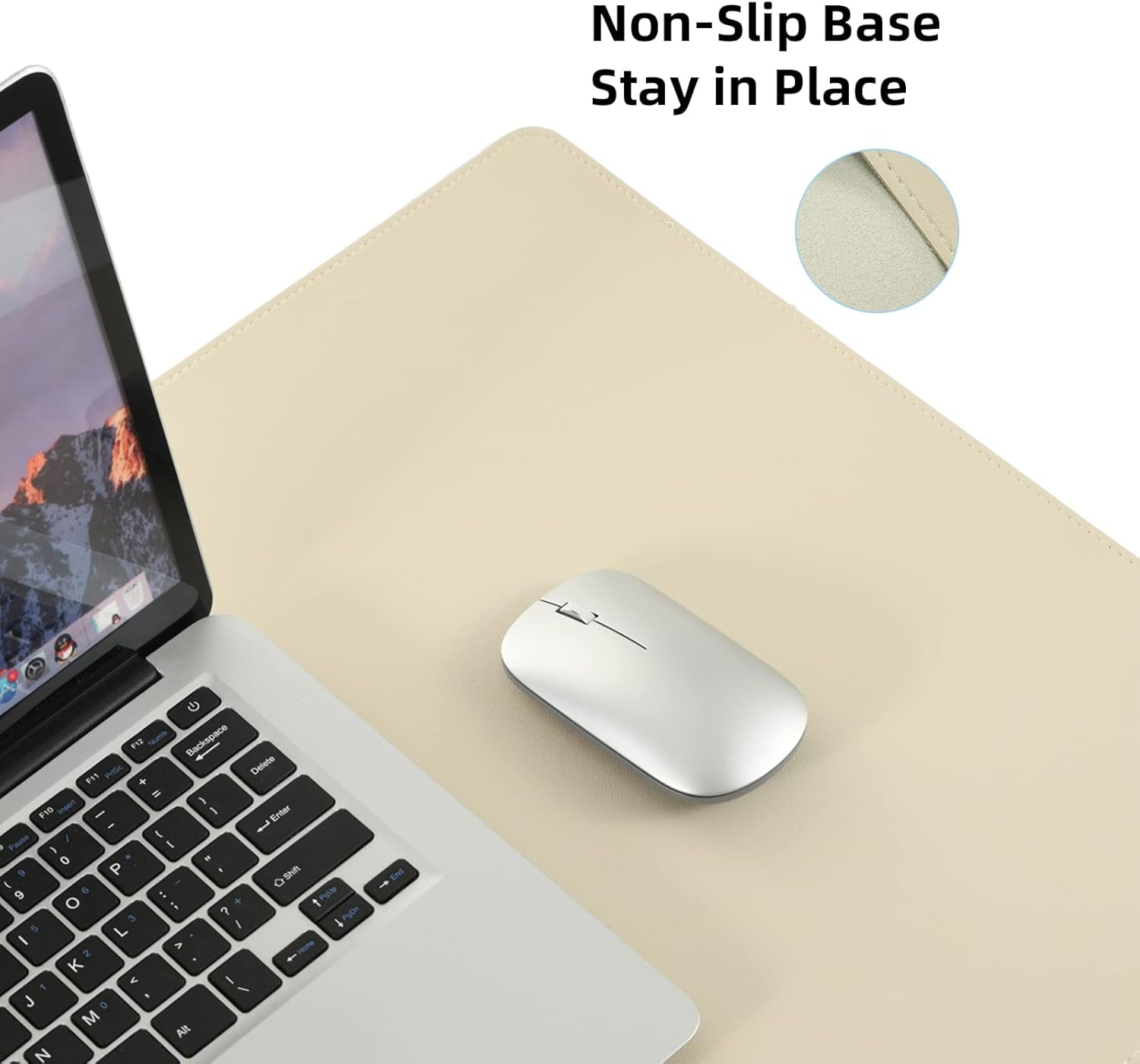 Leather Desk Pad Blotter, 36x17 inch Big Keyboard Mouse Pad,Waterproof Non-Slip - Image 5