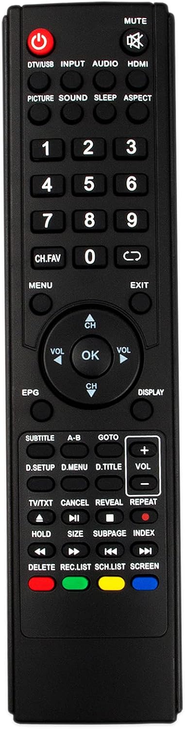 0118020315 Replacement Remote Control Compatible with TEAC LED TV LEDV26U83HDR - Image 3