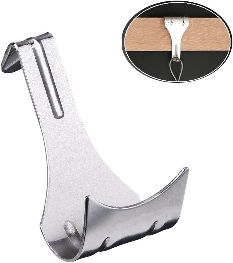 Moulding Hooks Picture Rail Hooks Hangers, Nickel Plated for Art Galley-20 Pcs - Image 2