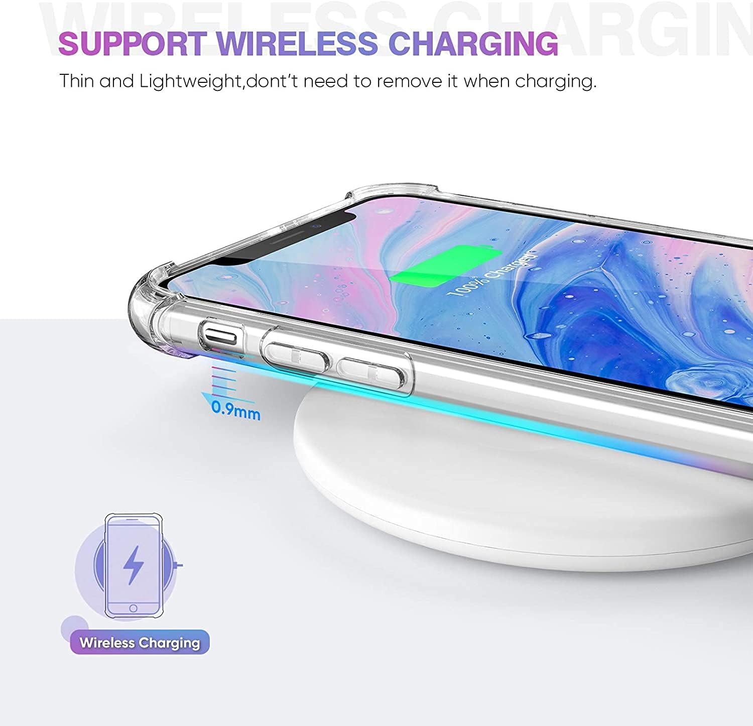 Clear Case Cover for Apple iPhone 11 (6.1 inch), Air Hybrid Slim Fit Shockproof - Image 7