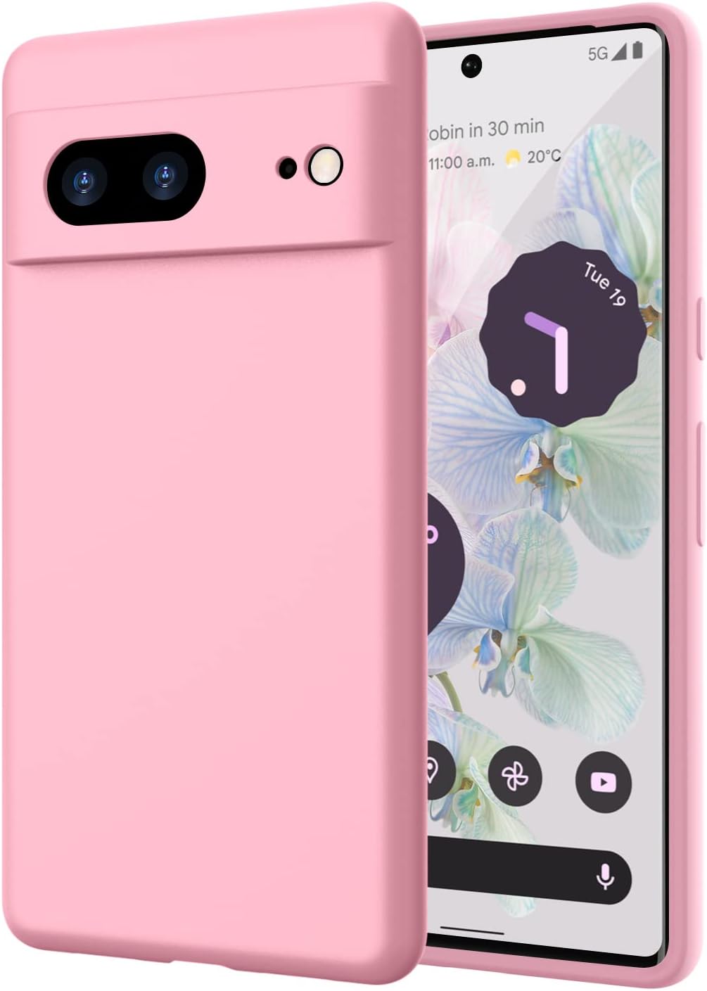 For Google Pixel 7 (2022) Silicone Anti-Scratch Gel Rubber Shockproof - Pink
