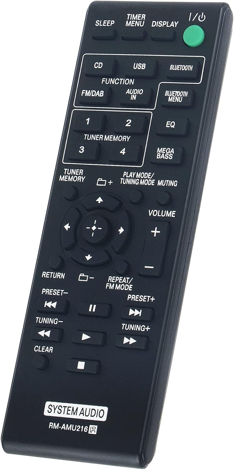New RM-AMU216 RMAMU216 Replacement Remote Control fit for Sony Home Audio System - Image 3