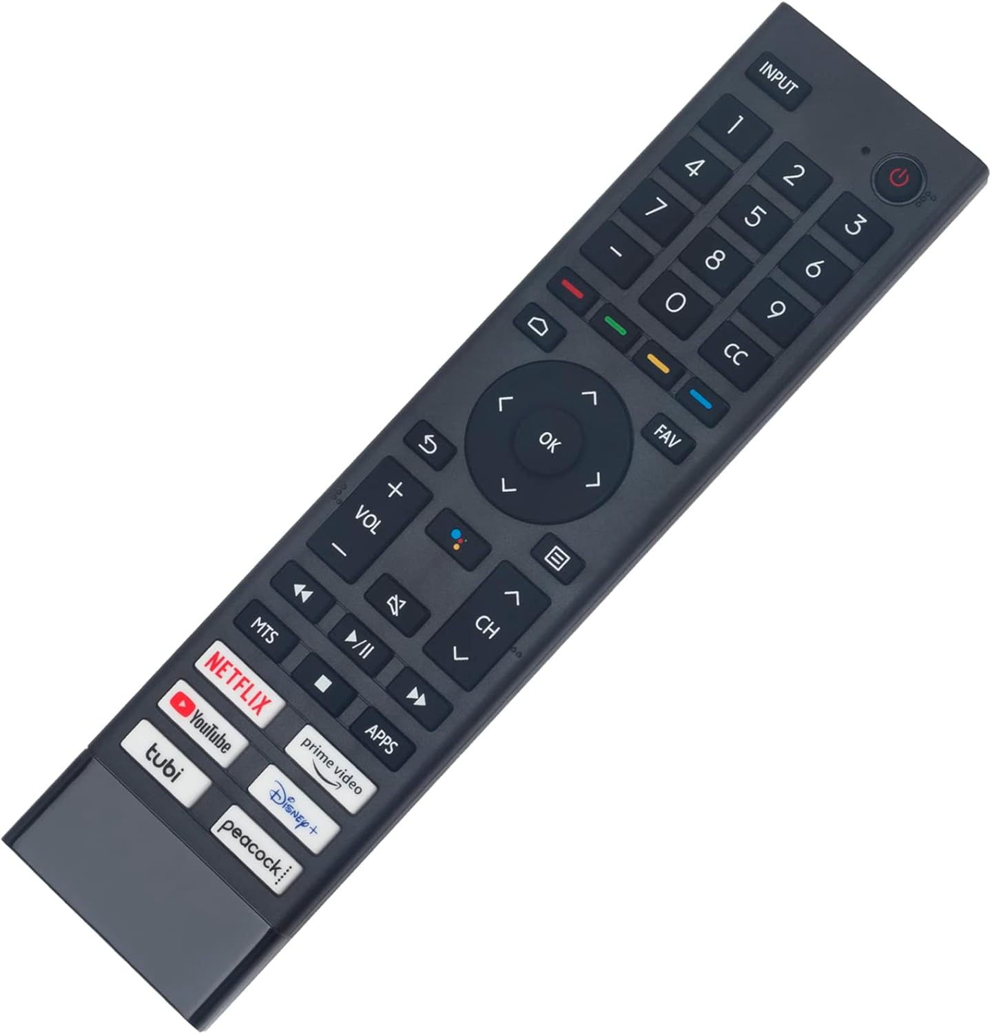 ERF3J80H Replacement Voice Remote fit for Hisense 4K UHD Android Smart TV U6G - Image 3