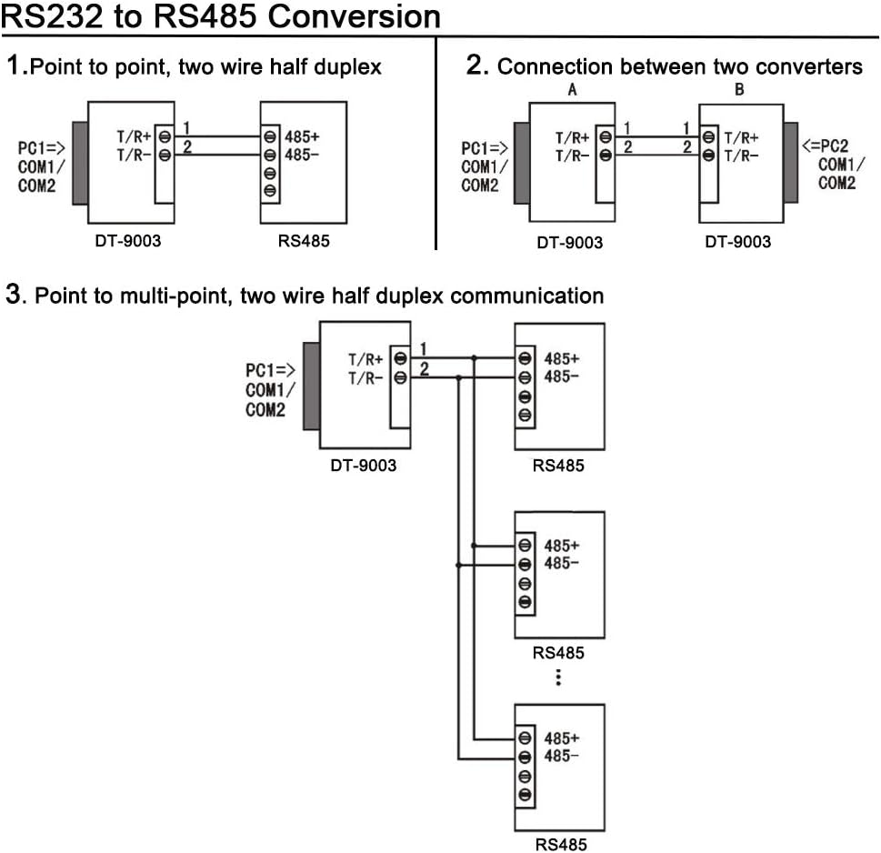RS232 to RS485 RS422 Converter Serial Communication Data Adapter Mini-Size - Image 7