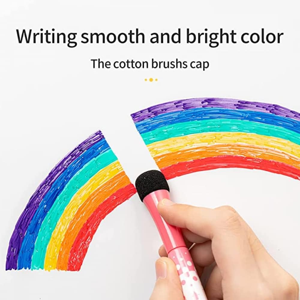 Whiteboard Pens Whiteboard Markers Dry Wipe Markers With Erasers - Pack of 12 - Image 4