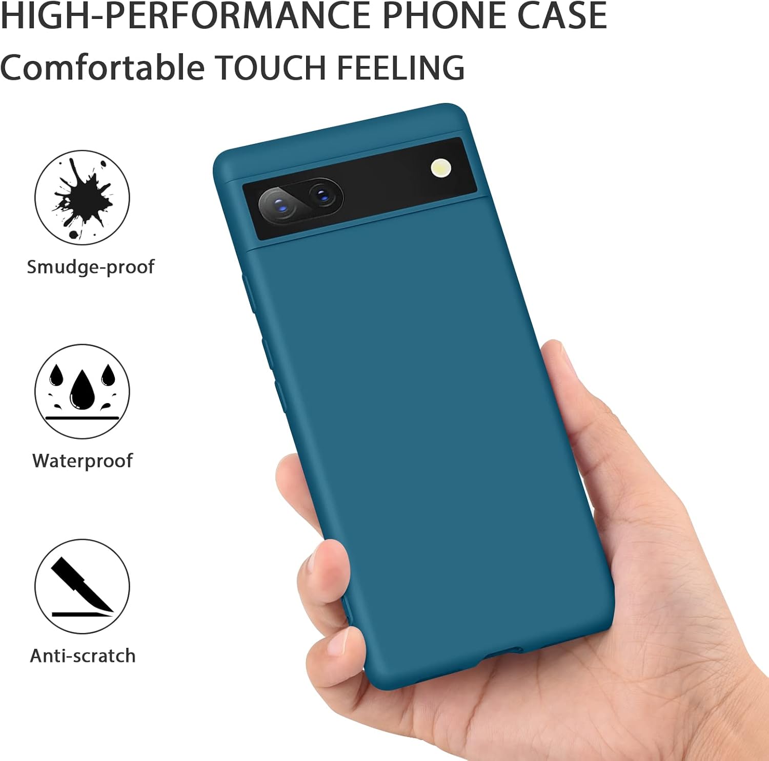 For Google Pixel 6A (2022), Rubber Dust-Proof Shockproof Scratch Resistant - Image 4