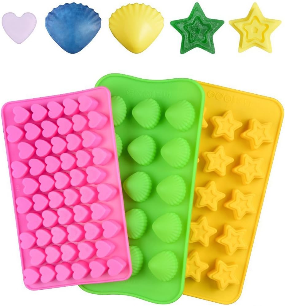 Silicone Gummy Molds Chocolate Molds Candy Mold and Silicone Ice Cube Tray - Image 3