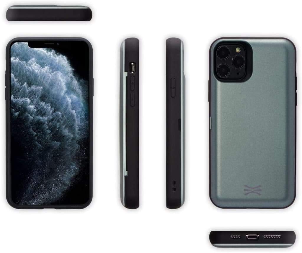 iPhone 11 Pro, Card Holder Slim Protective Cover with Hidden Credit Card Wallet - Image 4
