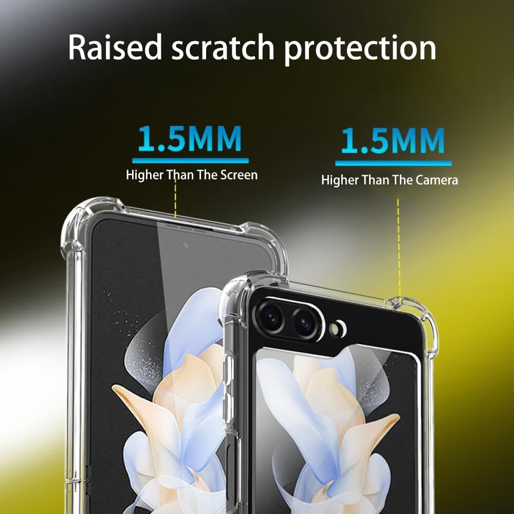 Samsung Galaxy Z Flip 5 5G Protective Acrylic + TPU Case - Clear - Image 5